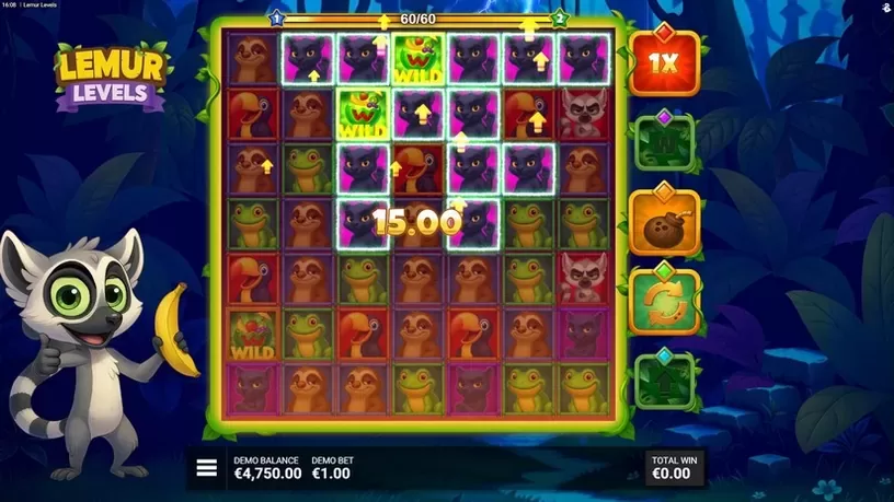 Lemur Levels slot screenshot 4