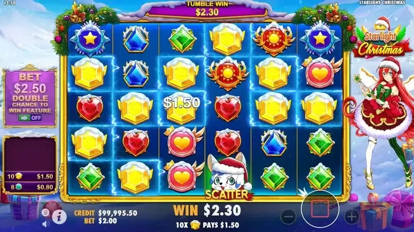 Starlight Christmas slot screenshot 3