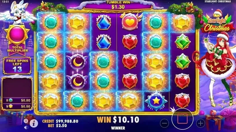 Starlight Christmas slot screenshot 6