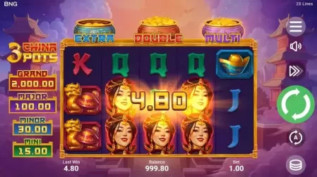 3 China Pots slot screenshot 2