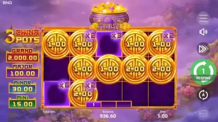 3 China Pots slot screenshot 5