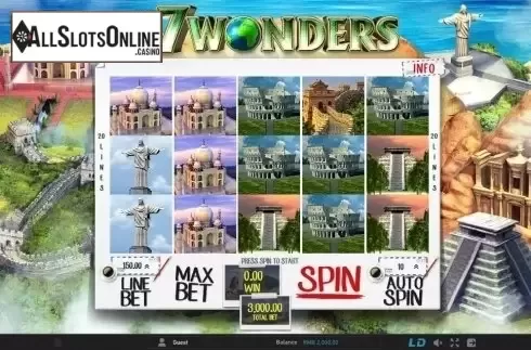 Screen 1. 7 Wonders from GamePlay
