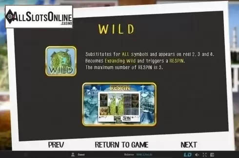 Paytable 2. 7 Wonders from GamePlay