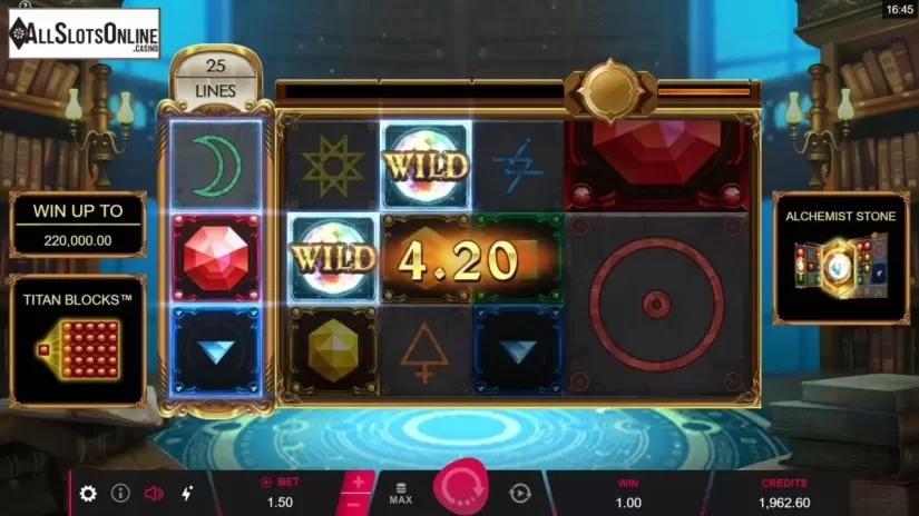 Win Screen . Alchemist Stone from Pulse 8 Studios
