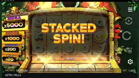 Aztec Falls slot screenshot 3