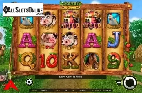 Game Workflow screen . Barnyard Bonanza (Ainsworth) from Ainsworth