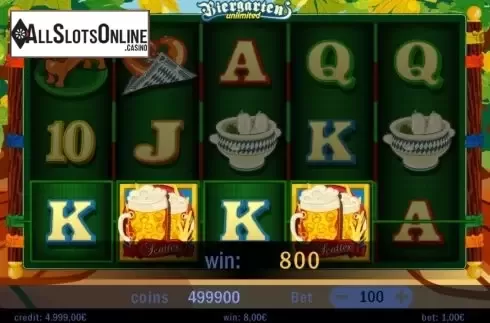 Win screen. Biergarten Unlimited from Swintt