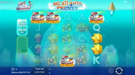 Big Atlantis Frenzy slot screenshot 3