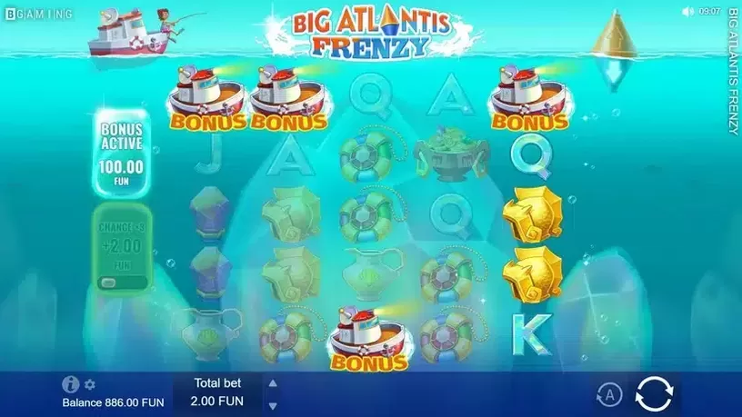 Big Atlantis Frenzy slot screenshot 3