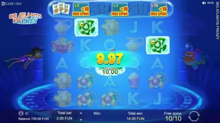 Big Atlantis Frenzy slot screenshot 6