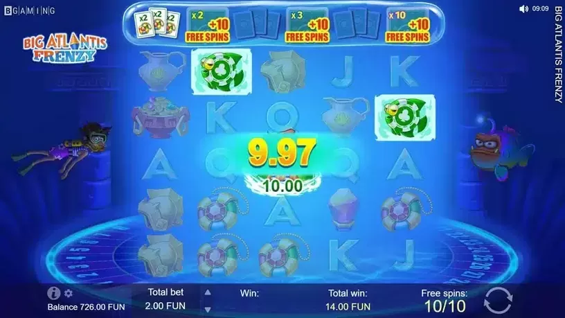 Big Atlantis Frenzy slot screenshot 6