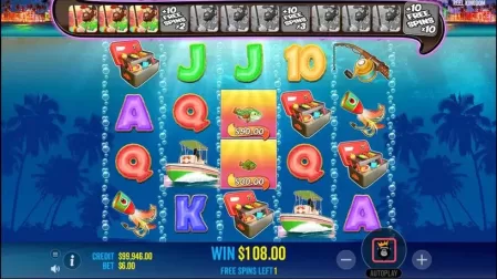 Bigger Bass Bonanza slot screenshot 4