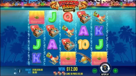 Bigger Bass Bonanza slot screenshot 2