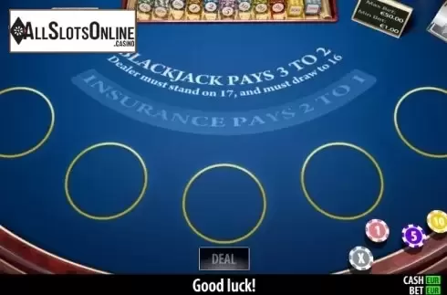 Game screen. BlackJack Pro (World Match) from World Match