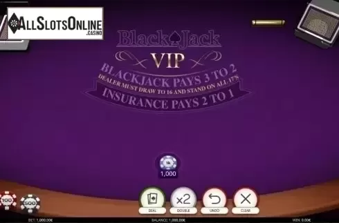 Game Screen. Blackjack VIP (iSoftBet) from iSoftBet