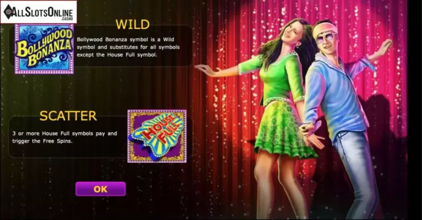First screen. Bollywood Bonanza from 888 Gaming