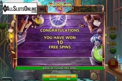 Free Spins Win Screen 2