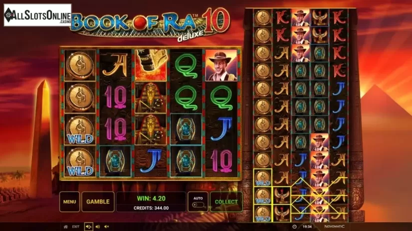 Win Screen 1. Book Of Ra Deluxe 10 from Greentube