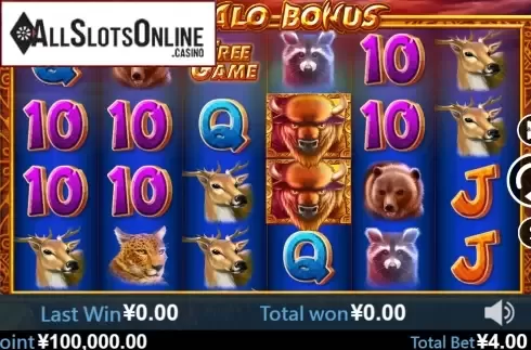 Reel screen. Buffalo Bonus from Virtual Tech