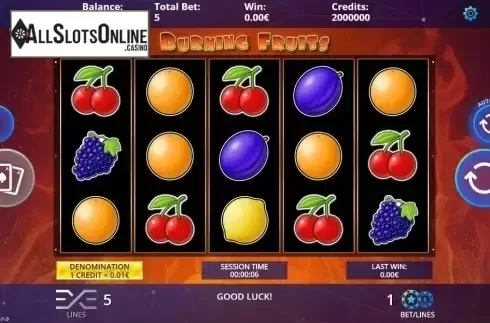 Reel Screen. Burning Fruits from DLV
