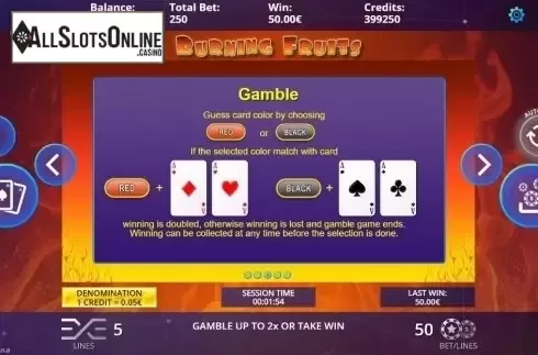 Gamble. Burning Fruits from DLV
