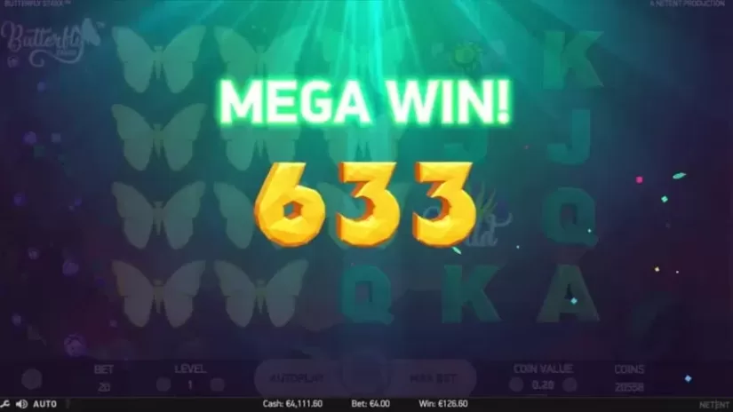 Butterfly Staxx slot screenshot 3