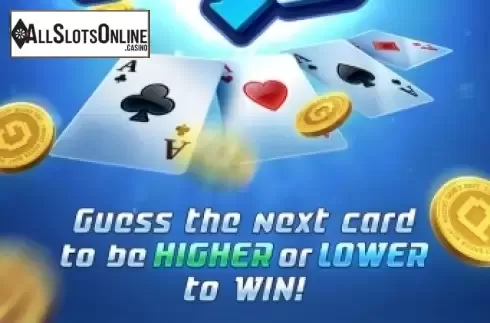 Start screen. Cards Hi Lo from PG Soft