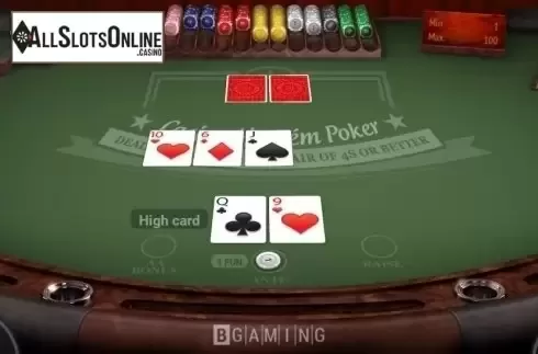 Game Screen 3. Casino Hold'em (BGaming) from BGAMING