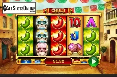 Win Screen . Chilli Festival from Skywind Group