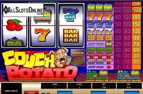 Screen3. Couch Potato from Microgaming