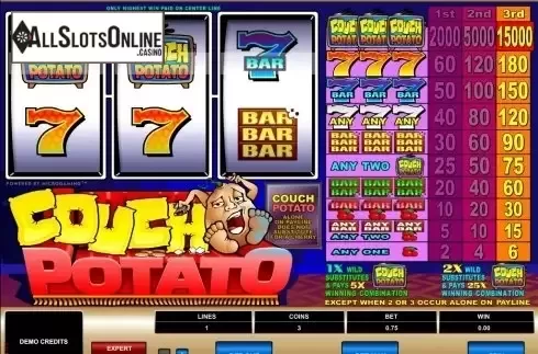 Screen2. Couch Potato from Microgaming