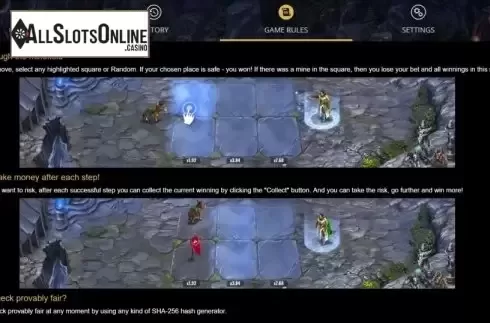 Game Rules 2. Courier Sweeper from Evoplay Entertainment