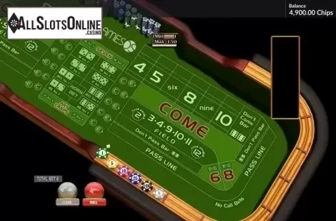 Table screen. Craps (GamesOS) from GamesOS