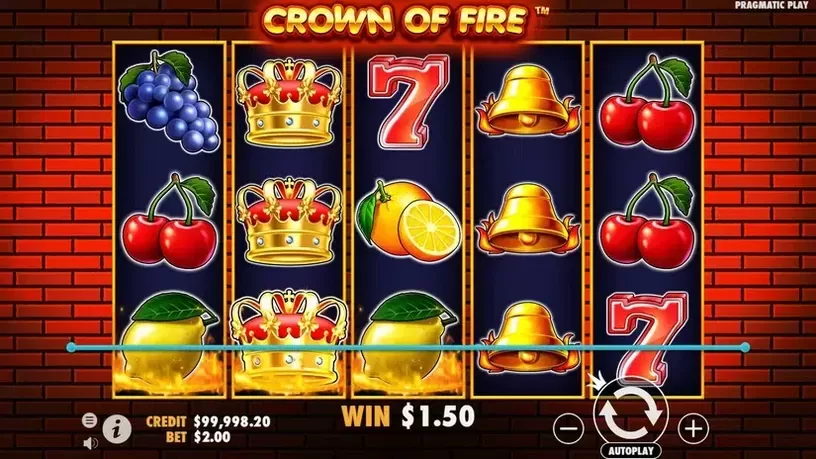 Crown of Fire slot screenshot 3