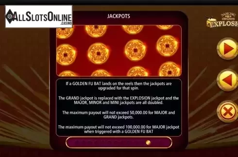 Jackpots screen