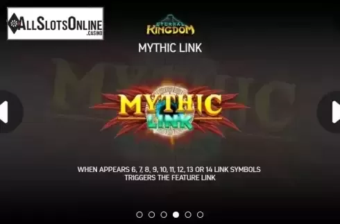 Mythic link feature screen