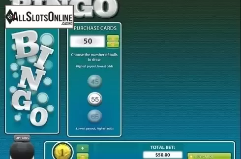 Reels screen. European BINGO from Rival Gaming