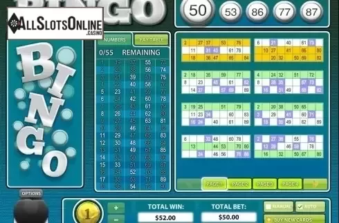 Game workflow 4. European BINGO from Rival Gaming