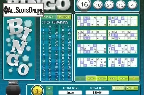 Game workflow 2. European BINGO from Rival Gaming