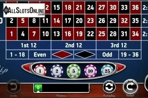 Game Screen. European Roulette VIP (Spinomenal) from Spinomenal