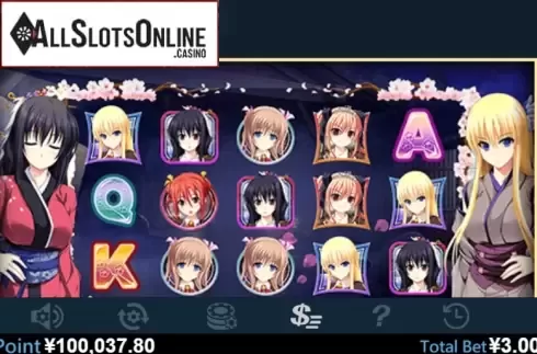 Paytable 5. Falling Sakura from Virtual Tech