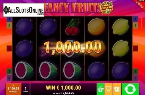 Win Screen. Fancy Fruits CCS from Gamomat