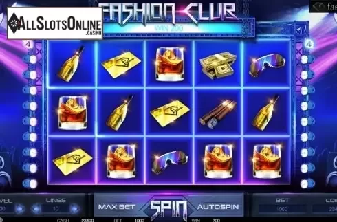 Win screen 2. Fashion Club from BetConstruct