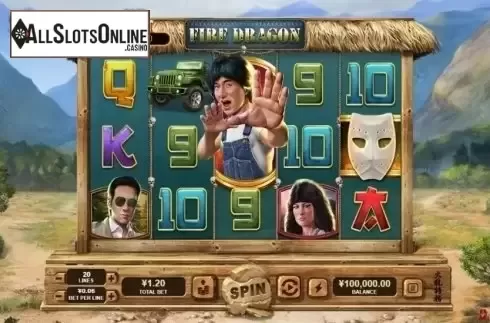 Reel Screen. Fire Dragon from RTG