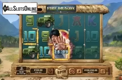 Win Screen. Fire Dragon from RTG