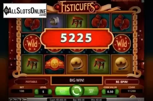 Screen2. Fisticuffs from NetEnt