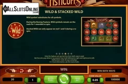 Screen9. Fisticuffs from NetEnt