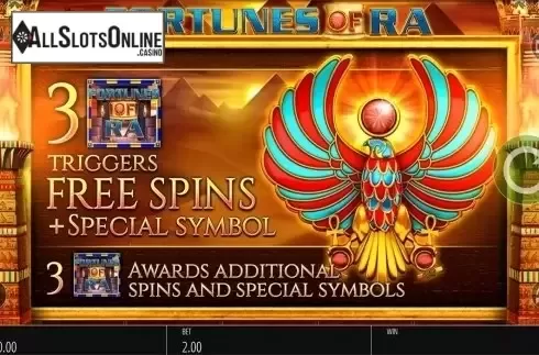 Intro screen. Fortunes of Ra (Blueprint) from Blueprint