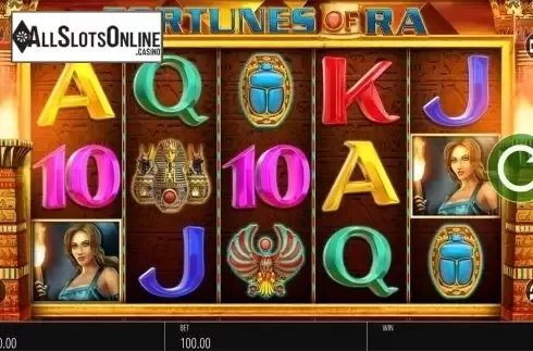 Reels screen. Fortunes of Ra (Blueprint) from Blueprint