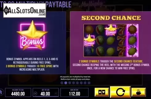 Special symbols screen